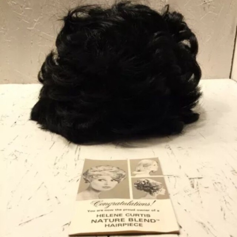 Vintage Helene Curtis Nature Blend Hairpiece Black